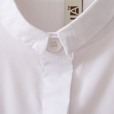 Camisa Ejecutiva Blanca de Cuello Alto para Hombre - Traje Empresarial Versátil - Image 5