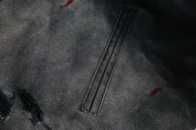 Chaqueta Denim Vintage Desgastada Estilo Retro Americano - Image 7