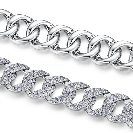 Pulsera de Plata S925 con Moissanita Premium - Joyería Lujo Ligero Plateada en Platino - Image 2