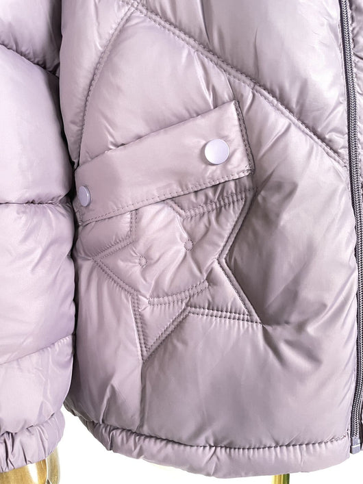 Abrigo Suelto con Cuello Alto para Mujer - Calidez Otoño e Invierno - Image 8