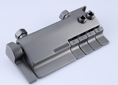 Conjunto de Ducha Gris Acero con Botones de Cuatro Velocidades - Image 11