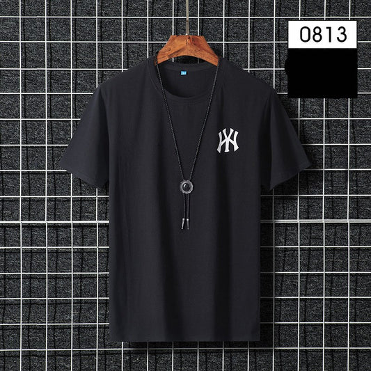 Camiseta de Algodón Cuello Redondo para Hombre - Talla Grande - Image 2