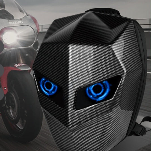 Casco Integral Motocicleta Sharingan Luminoso con Bluetooth Impermeable