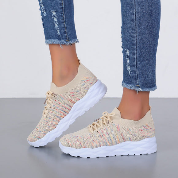 Zapatos Deportivos Tejidos para Mujer Talla Grande - Comodidad y Estilo