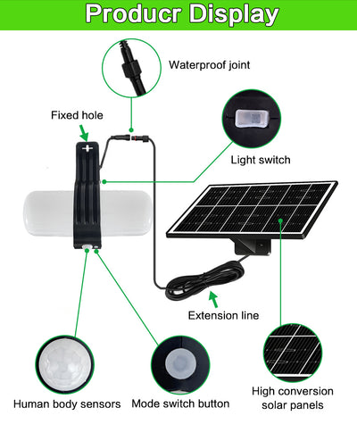 Reflector Solar LED con Sensor de Movimiento y 3 Modos de Iluminación - Image 13