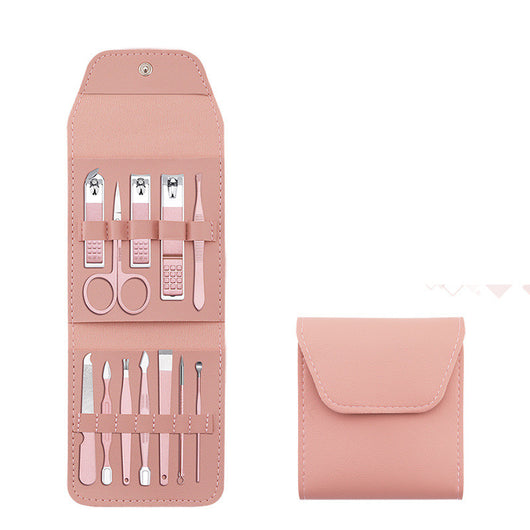 Kit Completo de 16 Herramientas de Manicura en Acero Inoxidable con Estuche PU - Image 33