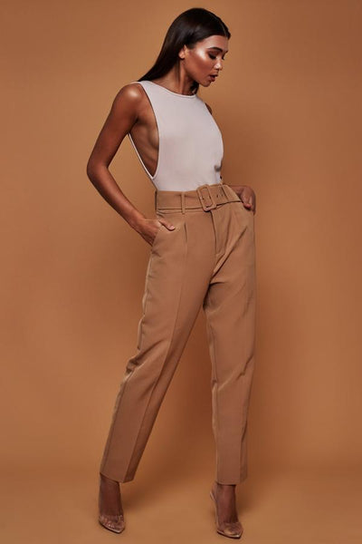 Pantalones Casuales de Cintura Alta para Mujer - Image 3