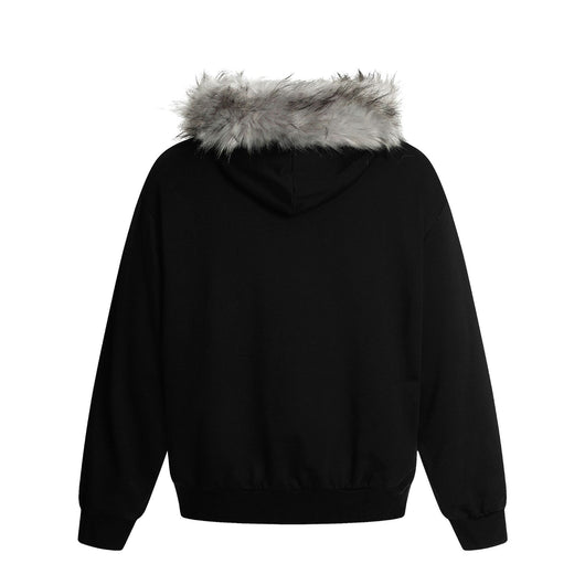 Suéter Cardigan con Cuello de Piel y Cierre de Cremallera - Image 15