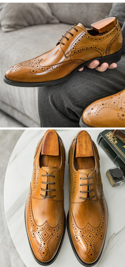 Zapatos Oxford Punta Fina de Cuero Artesanal para Hombre - Image 16