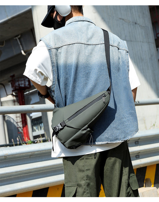 Bolsa Pecho Motociclista Derm Men Triangle - Crossbody Versátil - Image 17
