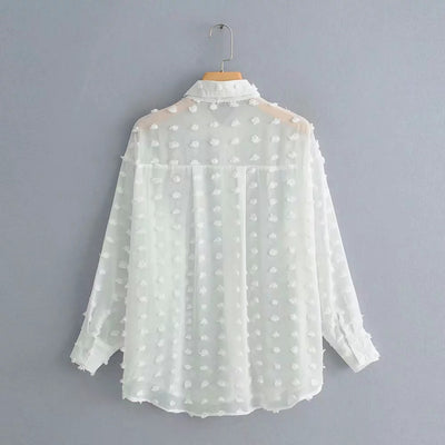 Camisa Holgada de Fleece Snow de Manga Larga - Image 7