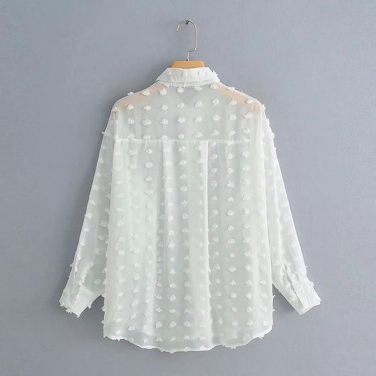 Camisa Holgada de Fleece Snow de Manga Larga - Image 7