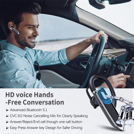 Auriculares Bluetooth con Pantalla Digital, Resistentes al Agua y Cancelación de Ruido