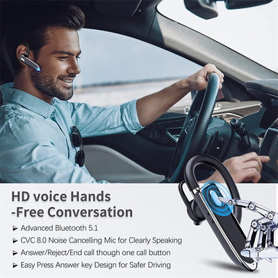 Auriculares Bluetooth con Pantalla Digital, Resistentes al Agua y Cancelación de Ruido