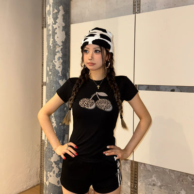 Blusa Casual Estampado Leopardo y Camuflaje para Mujer