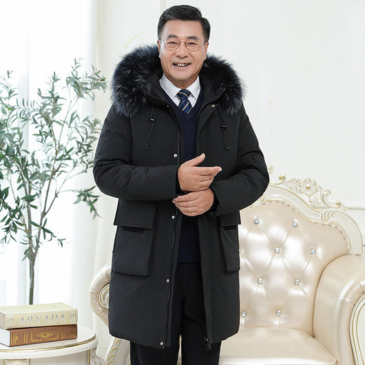 Abrigo Grueso Impermeable para Hombre - Abrigo Largo Térmico de Invierno - Image 7