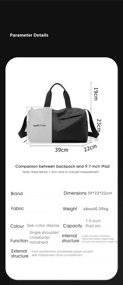 Mochila Impermeable de Gran Capacidad para Viajes y Negocios - Image 8