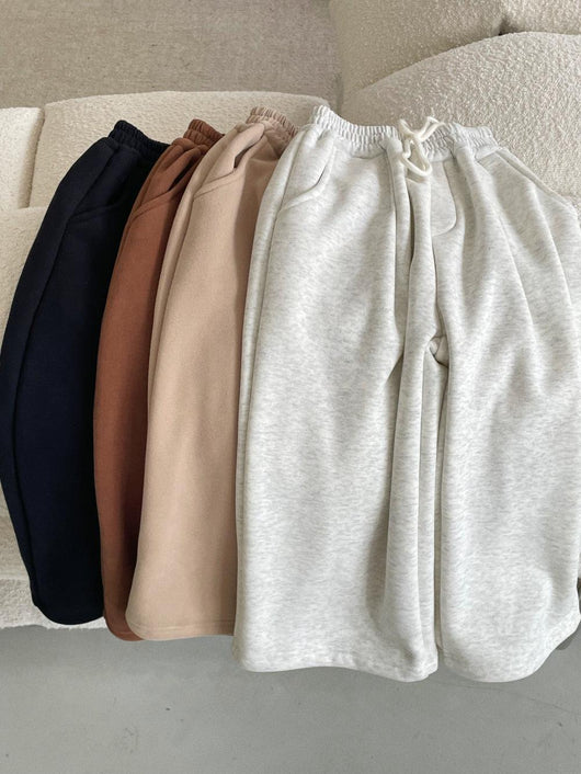Pantalones Casuales Acolchados de Terciopelo Coreanos para Niños - Image 24