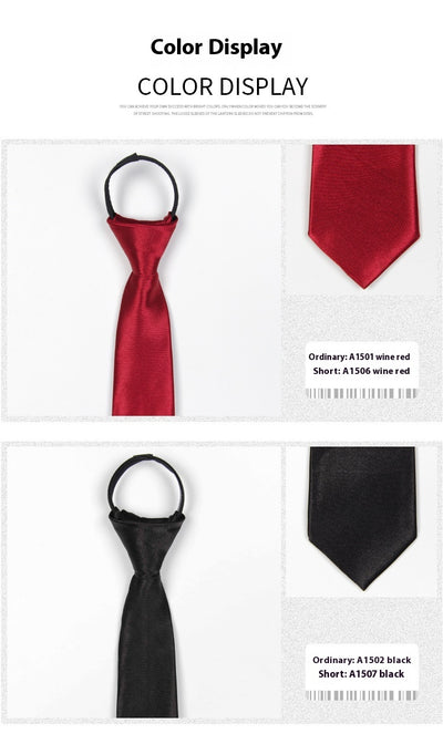 Corbata Elástica Lazy Zip para Hombre - Accesorio Formal Ejecutivo - Image 16