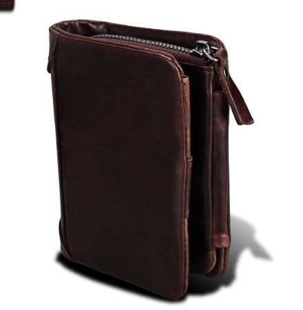 Billetera Retro de Cuero para Hombre con Múltiples Compartimentos - Image 6