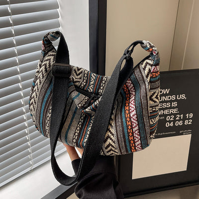 Bolso Bandolera Étnico Dumpling de Gran Capacidad - Estilo Moderno para Mujer - Image 3