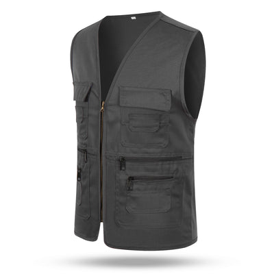 Chaleco Multibolsillos Unisex de Poliéster-Algodón - Image 2