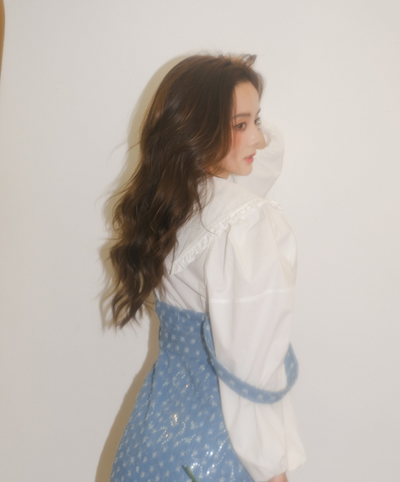 Falda Vestido Denim con Bordado de Cuentas y Tirantes - Image 11