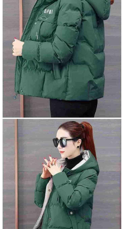 Abrigo de Plumón y Algodón para Invierno - Chaqueta Suelta y Cálida para Mujer - Image 12