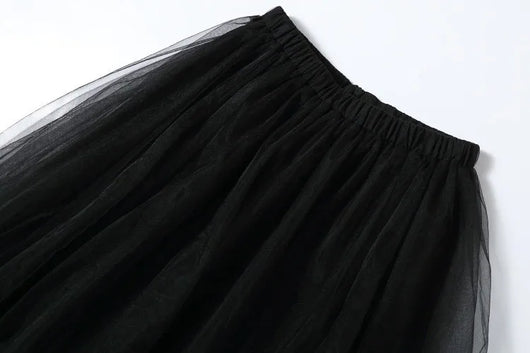 Falda Tutú Voluminosa de Tul - Diseño Elegante en Colores Sólidos - Image 18