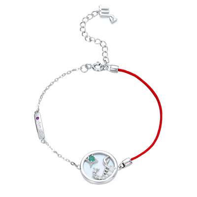 Pulsera Plata 925 Constelación Escorpio Esmeralda - Diseño Original - Image 5