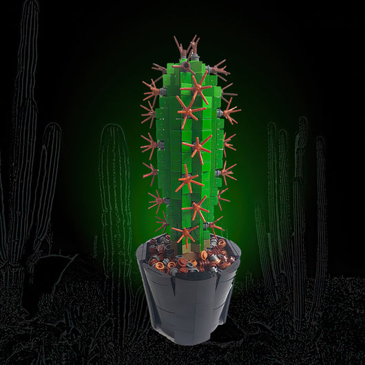Bloques de Construcción Cactus en Maceta - Juguete Armable de Pequeñas Piezas - Image 2