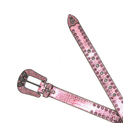 Cinturón de Moda Diamond Gun Color - Accesorio Personalidad - Image 9