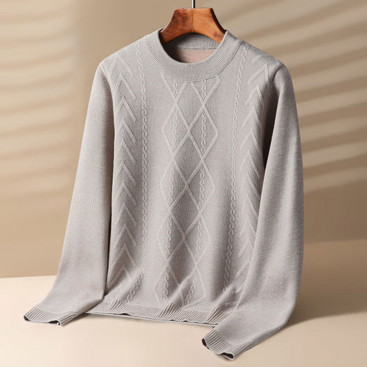 Suéter de Terciopelo Grueso para Hombre - Cuello Redondo Invierno - Image 6
