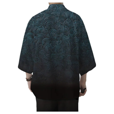 Cardigan Suelto Estampado 3D Versátil para Hombre - Image 3