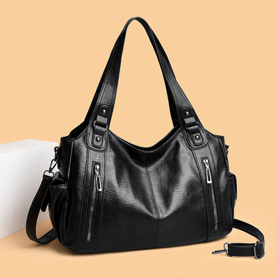 Bolsa de Hombro Texturizada Minimalista de Gran Capacidad para Mujer - Image 6
