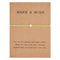 Adjustable Bracelet Paper Card Five Pointed Star Braid Verde Cross