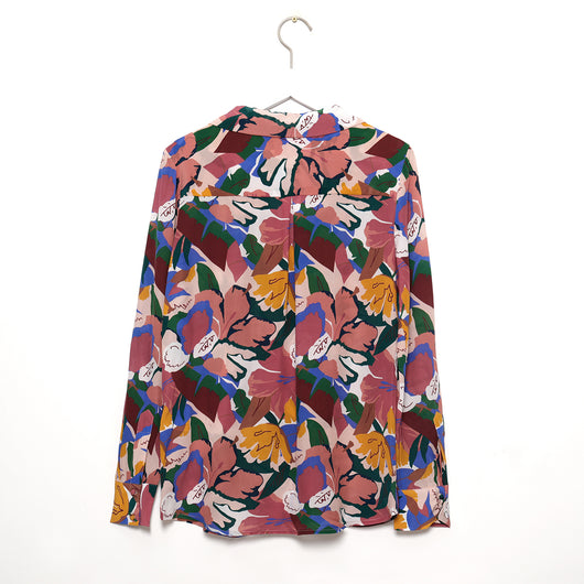 Blusa de Seda con Estampado Floral Elegante - Image 21