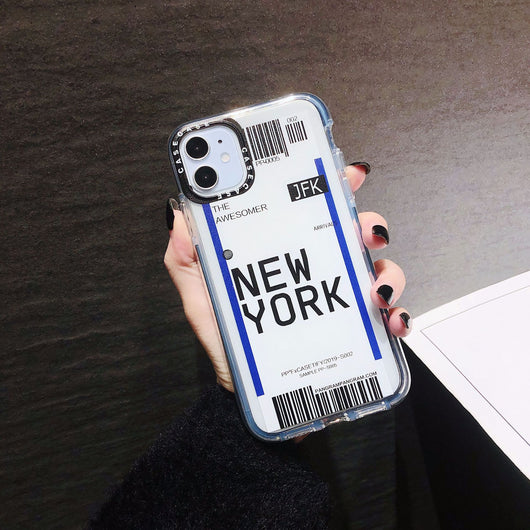 Funda Transparente para iPhone con Diseño de Pase de Abordar - Image 8