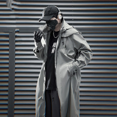 Abrigo Trench Mecánico con Doble Cierre y Capucha para Hombre - Image 14