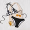 Bikini Deportivo con Estampado Triangular y Corte Moderno