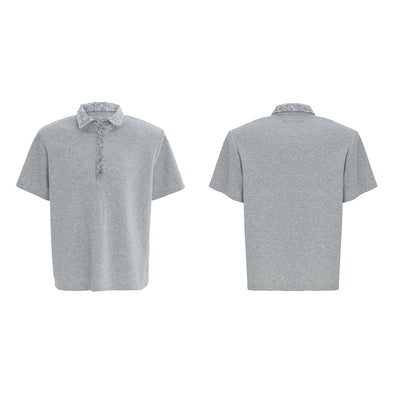 Polo Holgado con Cuello Cuadrado, Lentejuelas y Bordados Elaborados - Image 4