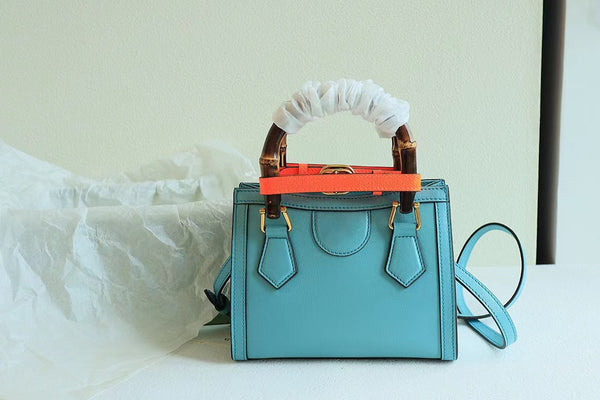 Bolso Bandolera de Diseñador con Asa de Bambú - Estilo Europeo y Americano