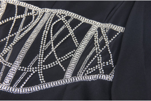 Blazer Ejecutivo para Mujer con Detalles de Diamantes y Efecto Reductor - Image 12