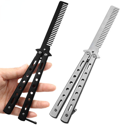 Peine Plegable de Acero Inoxidable para Barba y Bigote - Herramienta Profesional de Peluquería - Image 21