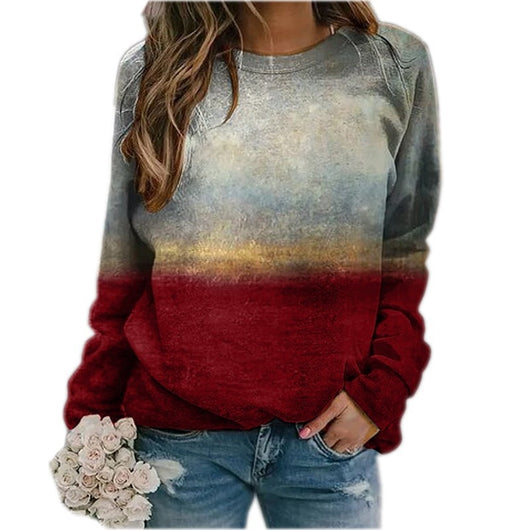 Sudadera Pullover con Estampado Degradado de Manga Larga - Image 13