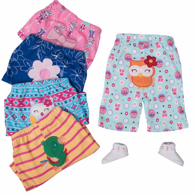 Pack 5 Shorts Cómodos para Bebé Diseño Divertido de Algodón - Image 12
