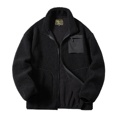 Chaqueta Denim con Forro de Terciopelo Talla Grande Hombre - Image 10