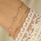Pulsera de Plata 925 Chapada en Oro 18K con Circonitas para Mujer