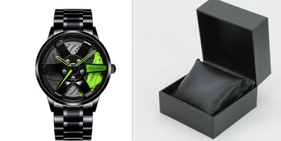 Reloj de Cuarzo Impermeable con Ruedas de Acero Inoxidable para Hombre - Image 26