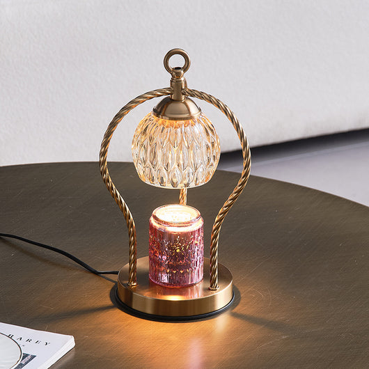Lámpara de Mesa Decorativa con Cera Derretible y Atenuación Programada